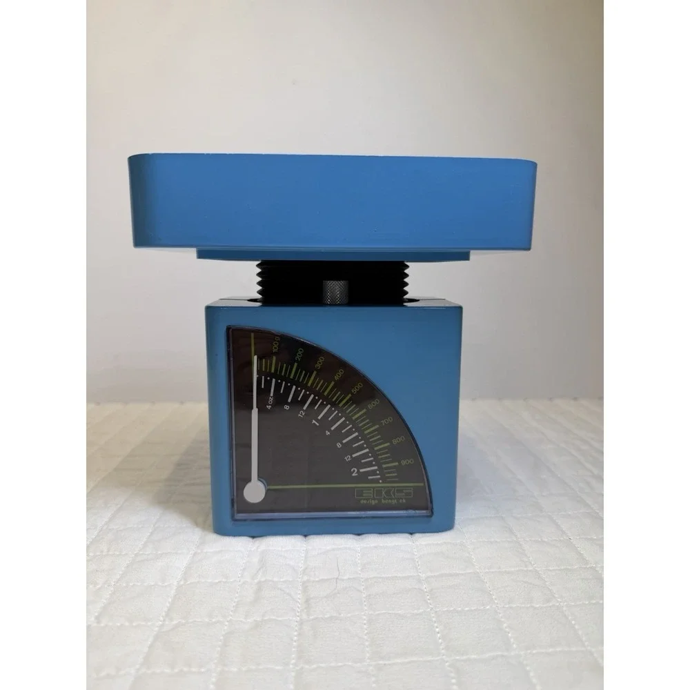 Vintage EKS Bengt Ek Danish Kitchen Scale Blue Mid Century 2 lb 900g Sweden